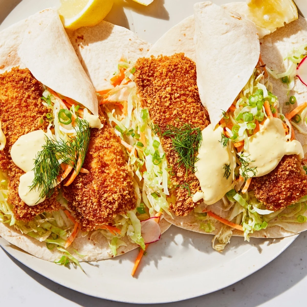 Golden-brown pork schnitzel tacos with a tangy sauerkraut slaw, offering unique German-Mexican flavors you’ll love.