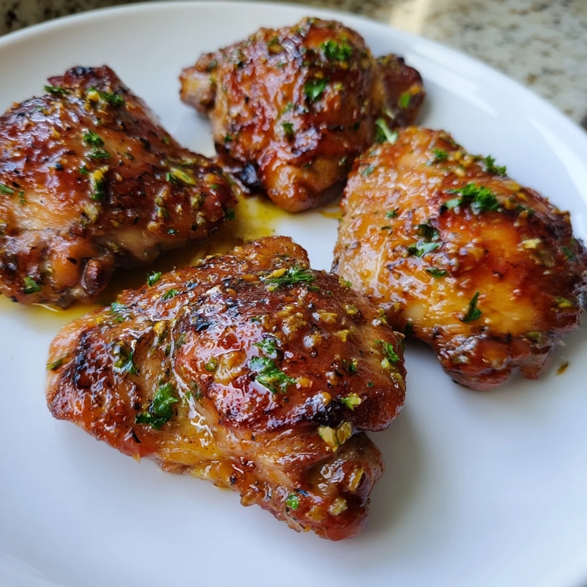 Juicy, roasted Bavarian Sweet Mustard Chicken with crisp, golden skin, perfect for a flavorful dinner tonight.