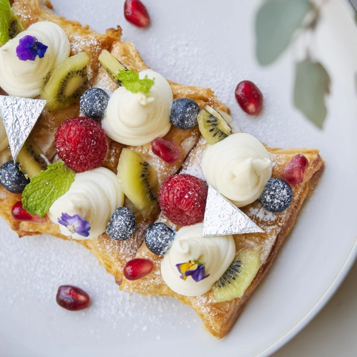 A dazzling Luxury Diamond Engagement Platter, featuring jewel-like fruits and elegant pastries.