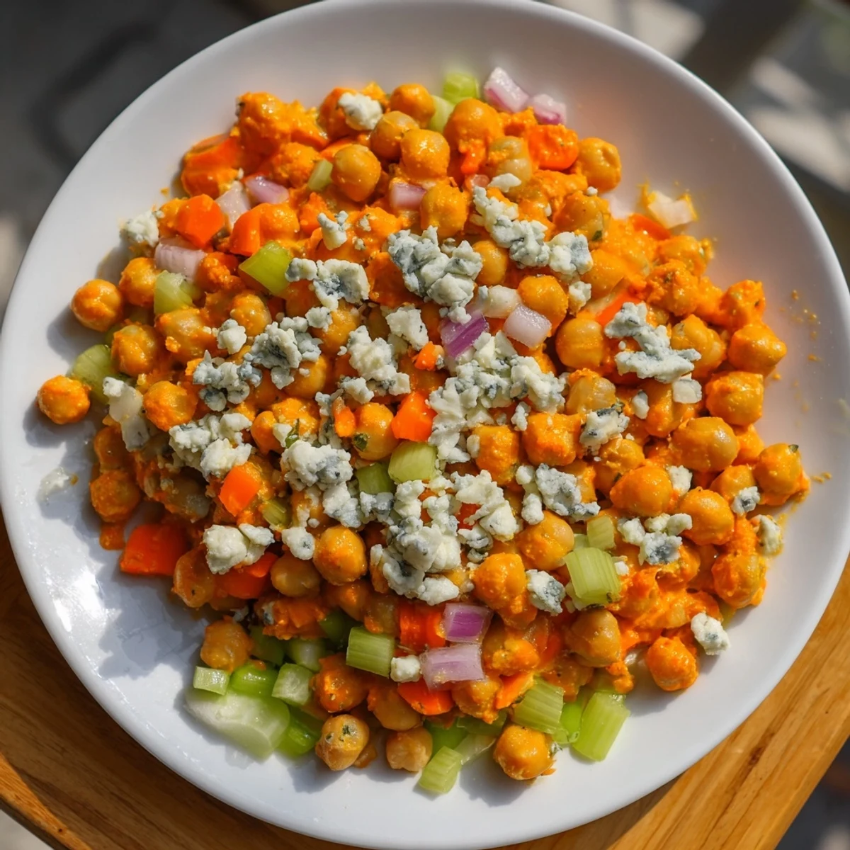 Buffalo Chickpeas Salat