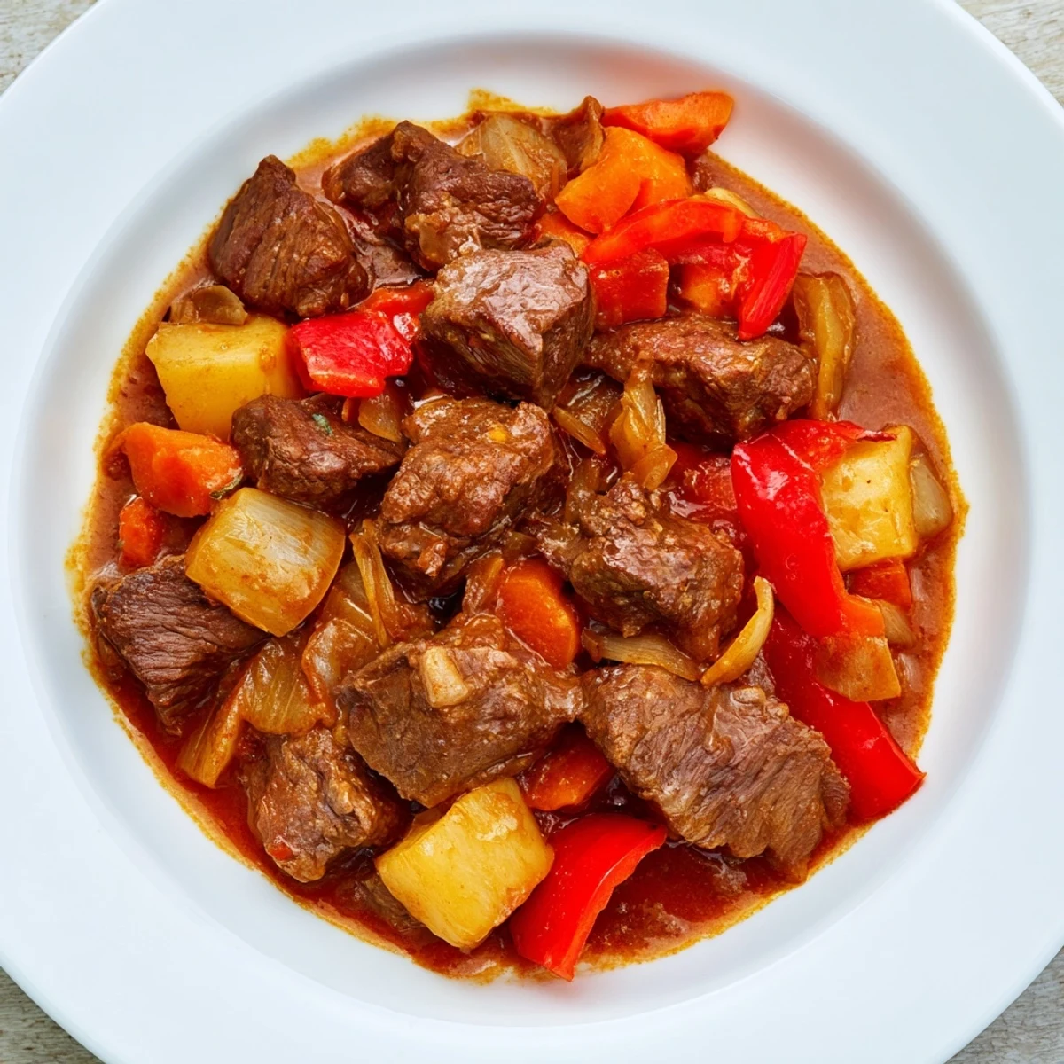 Here are the three ALT texts for the Hungarian Goulash Stew: