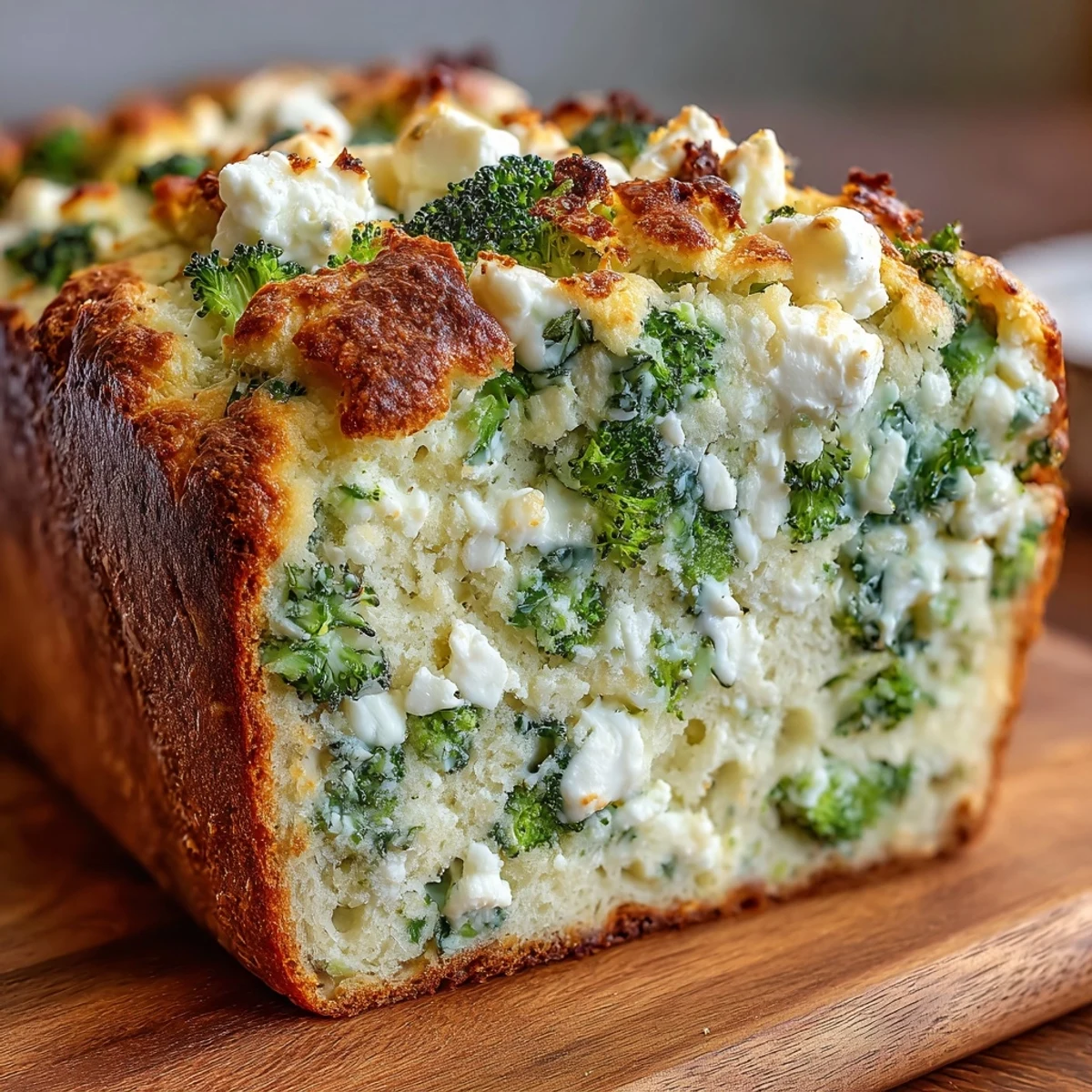 Rustikales Brokkoli und Feta Brot im Ofen gebacken, perfekt für den Mittagstisch oder einen gemütlichen Abend.