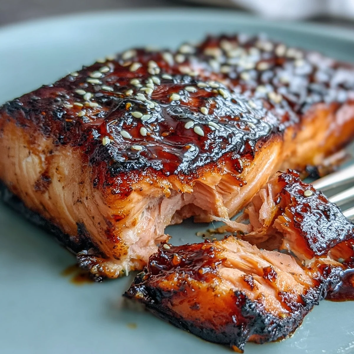 Ein Teller Miso Lachs ruht auf gewölktem Spinat, flankiert von knusprigen Brokkoliröschen und einem Spritzer frischer Zitrone.
