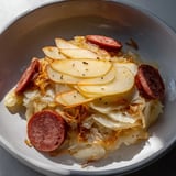 Sauerkraut Auflauf mit Äpfeln