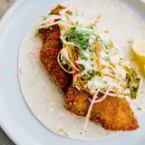 Pork Schnitzel Tacos Sauerkraut