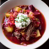 Ukrainischer Borschtsch Suppe