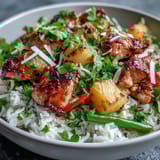 Coconut Pineapple Chicken Rice