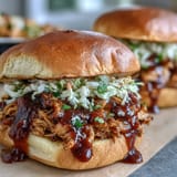 Pulled BBQ Chicken Sandwiches