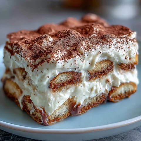 Ein luftiger, schichtweise Tiramisu mit aromatischem Hojicha-Tee und cremigem Mascarpone, perfekt für Kaffeeliebhaber.