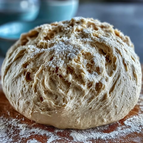 Sauerteig-Pizzateig mit goldbrauner Kruste und luftigen Blasen, bereit für Beläge.