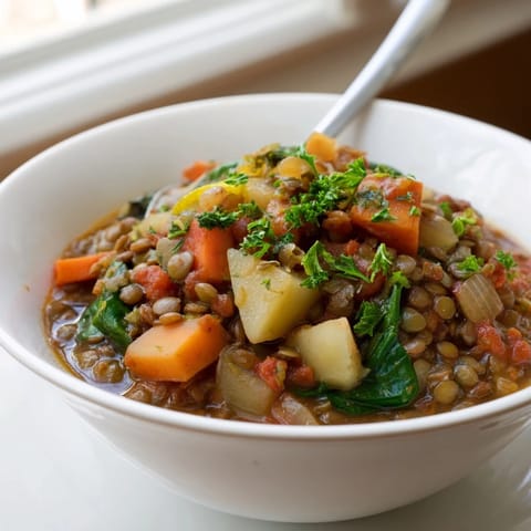 One-Pot Linsen Gemüse Eintopf