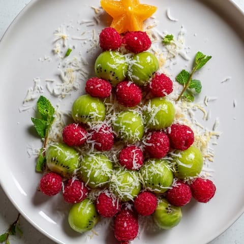 Kiwi Himbeer Weihnachtsbaum Obst #91