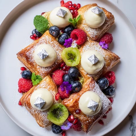 Luxus Diamant Dessert Platte