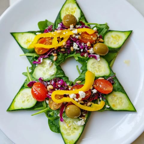 Star David Salat Platte