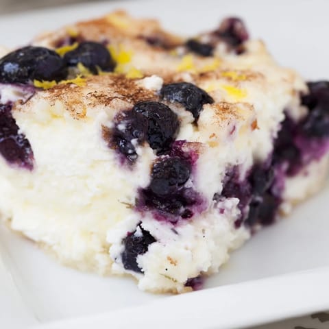 Blueberry Cottage Cheese Bake #147