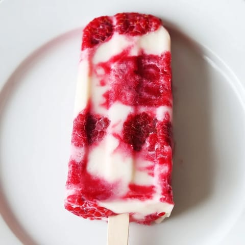 Himbeer Kokos Eis Stiel