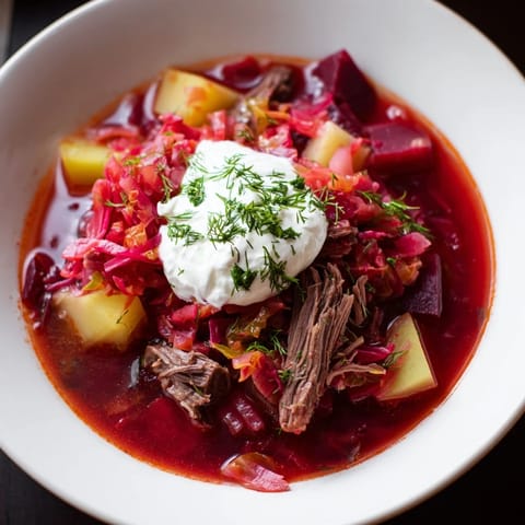 Ukrainischer Borschtsch Suppe