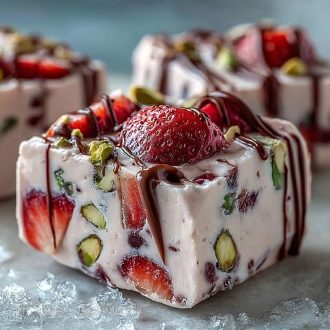 Valentinstag Erdbeer Joghurt Bark #338