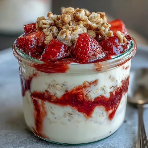 Fluffige Joghurt Hafer Schicht #349