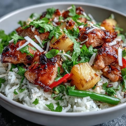 Coconut Pineapple Chicken Rice #360