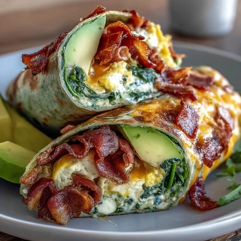 Grüne Eier und Schinken Wraps #371