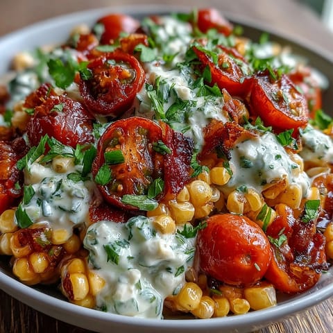 1. Cremige Maissalat mit Jalapeño: Bunter Sommergenuss mit süßem Mais, knackigem Gemüse und cremig-scharfer Dressing.