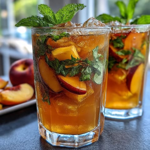 Mango Peach Eistee Minze