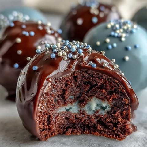 Schultüten-Kuchen-Pops mit farbigen Akzenten: Runde Kuchenbällchen auf Stiele getaucht, mit passenden Schokostreuseln verziert für den perfekten Schulabschluss.