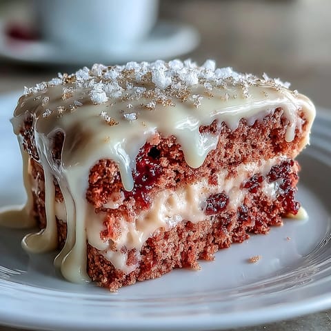 Herrliche Rosé-Samttorte mit cremiger Glasur und edlem Goldtropf-Finish.