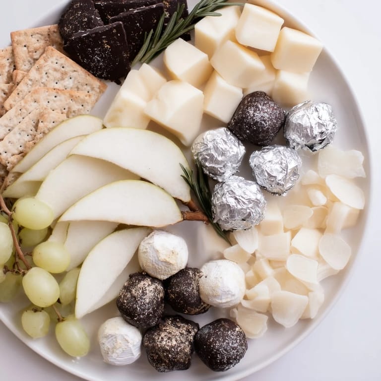 Get ready for a movie night! This Silver Screen cheese board includes gourmet cheeses and sweet accompaniments.