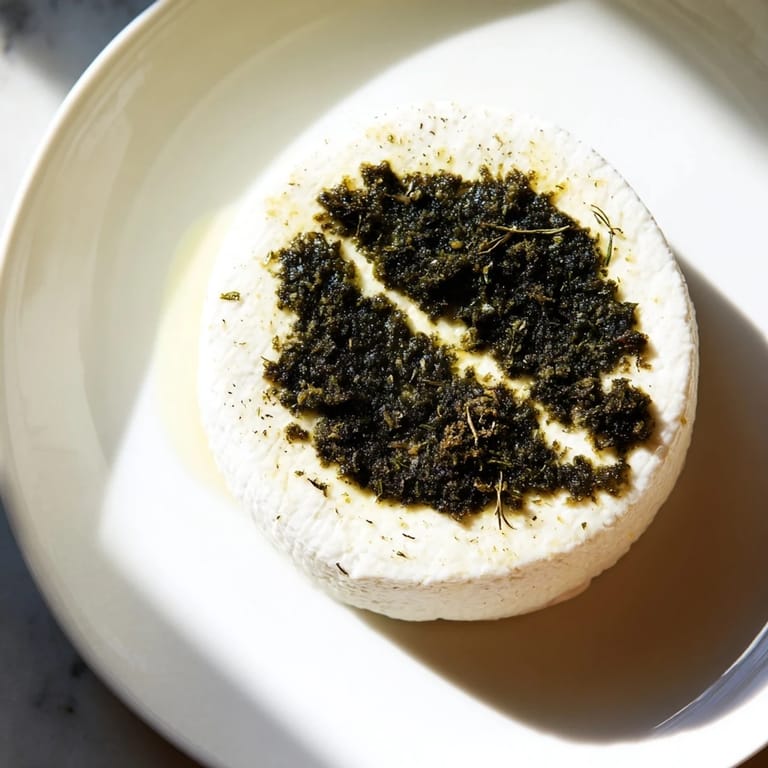 Sophisticated The Victorian Cameo appetizer: a visually stunning starter with fresh herbs and olive oil drizzle.