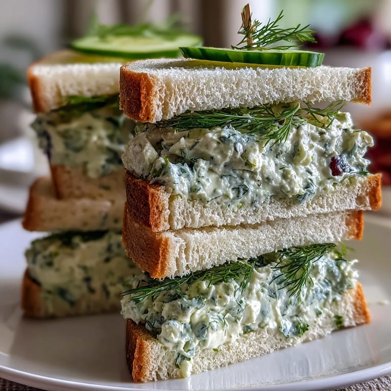 2. Elegante Gurken-Sandwiches im Fingerformat, perfekt für den Kentucky Derby oder stilvolle Nachmittags-Tees.  