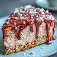 Elegante Rosé-Rosenkuchen mit goldenem Guss, perfekt für Brautpartys.
