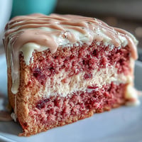 Ein zartrosa Brautschleier-Rosé-Samttorte mit glänzendem Goldtropf.